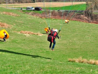 Formation en stage de parapente